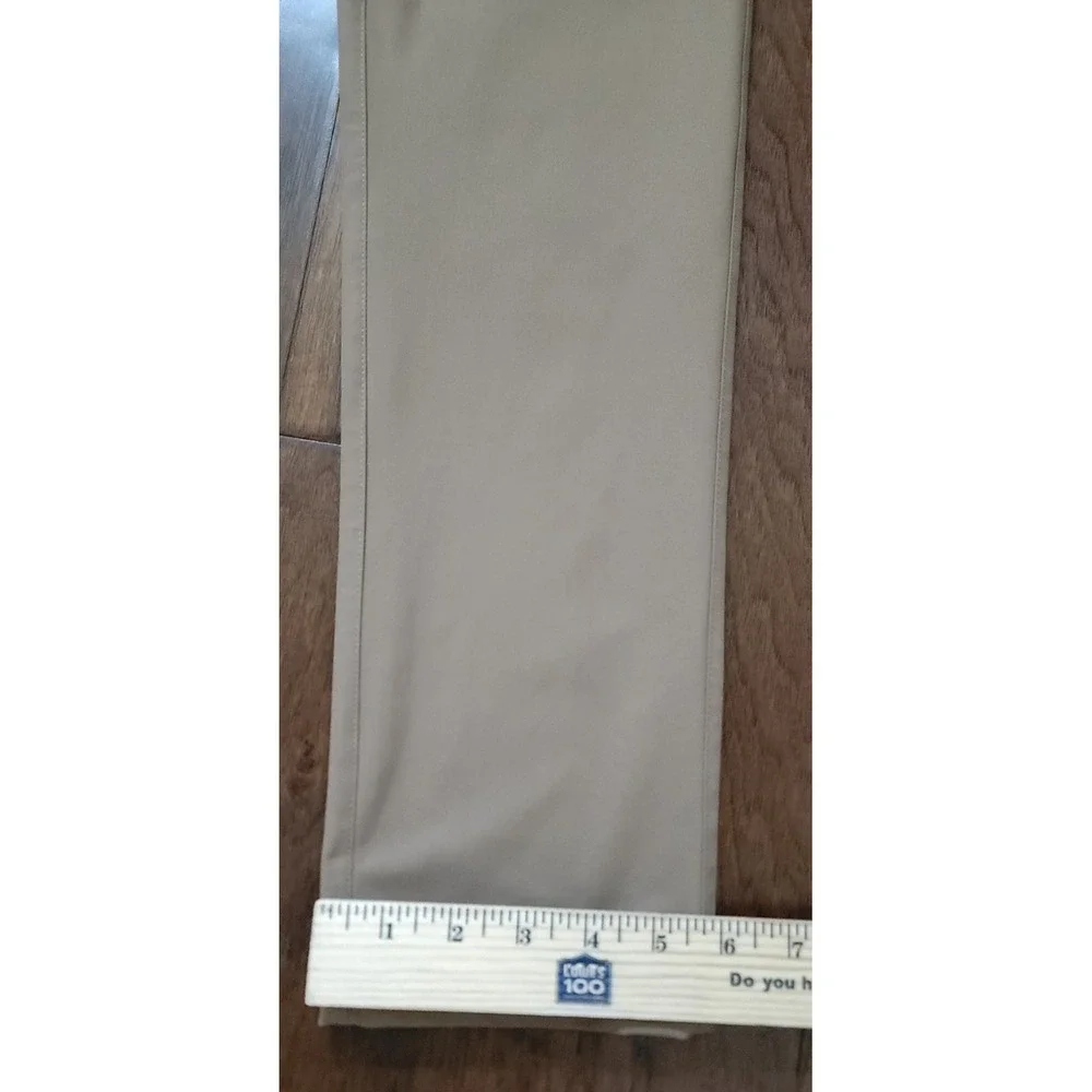 FLX Men's Brown Premium Performance‎ Golf Slim Tapered Leg Pants Sz 30x32